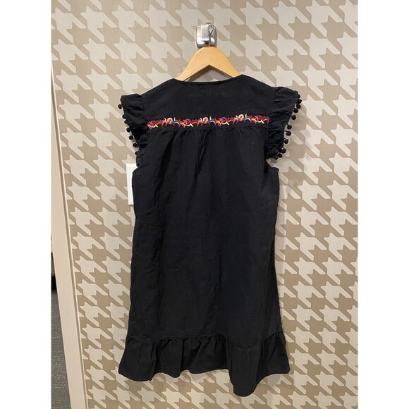 KIRUNDO‎ Womens 2024 Summer Mini Dress SZ M Embroidered Boho Baby Doll Elegant - Picture 4 of 10